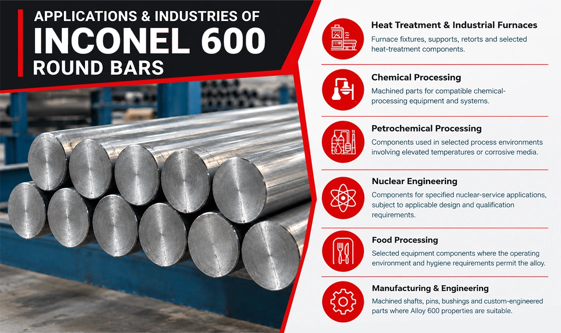 Key Advantages of Inconel 600 Round Bars Infographic